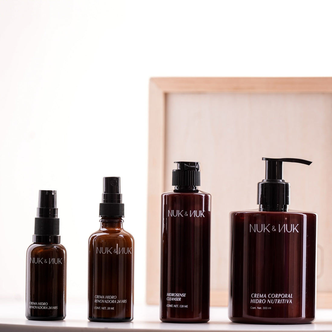 Ritual Compartido Nuk &amp; Nuk: Crema Facial 30 ml, Crema Facial 50 ml, Hidrosense Cleanser y Crema Corporal 300 ml
