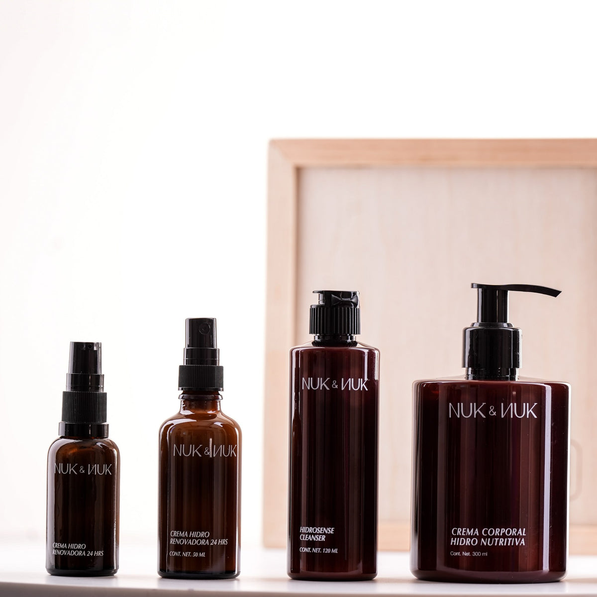 Ritual Compartido Nuk &amp; Nuk: Crema Facial 30 ml, Crema Facial 50 ml, Hidrosense Cleanser y Crema Corporal 300 ml