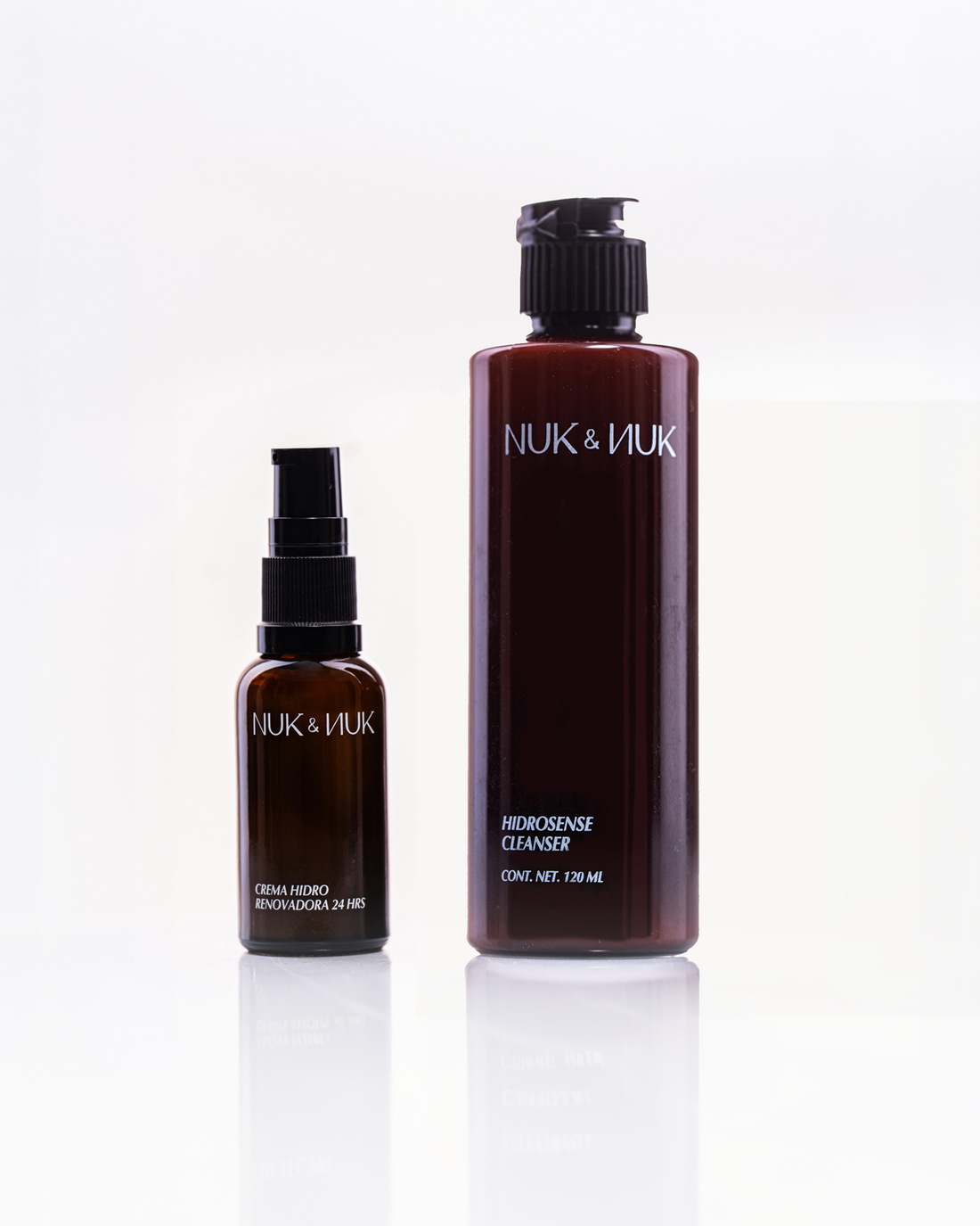 Dúo Esencial Nuk &amp; Nuk: Crema Facial Hidro-Renovadora 30 ml y Hidrosense Cleanser 120 ml